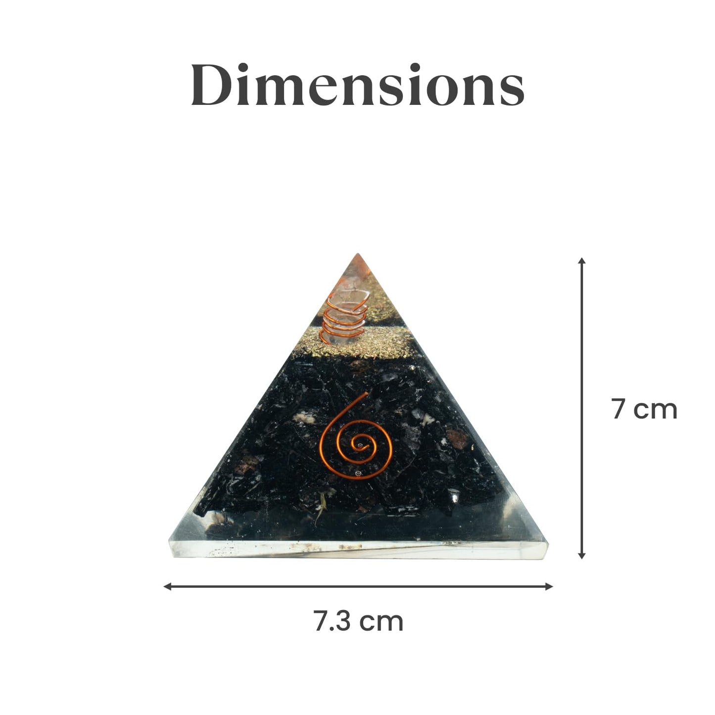 Astrotalk Black Obsidian Resin Pyramid | Protection, Grounding & Healing Energy Pyramid | Vastu Items for Home Decor | Office Table Decoration Items | Gift for Man & Woman