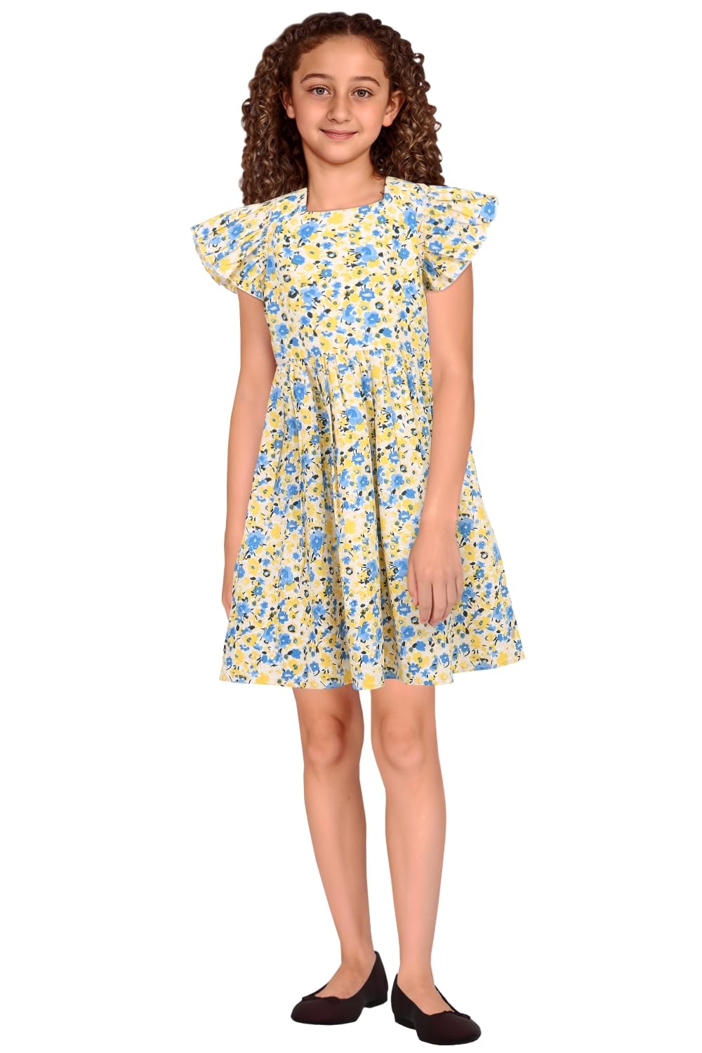 Allen Solly Women Regular Fit Printed Casual Polyester Half Sleeve Dress