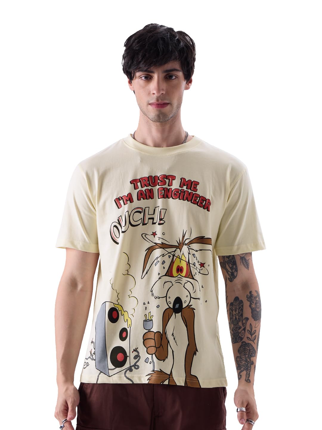The Souled Store Official Looney Tunes: The Coyote Men T-Shirts