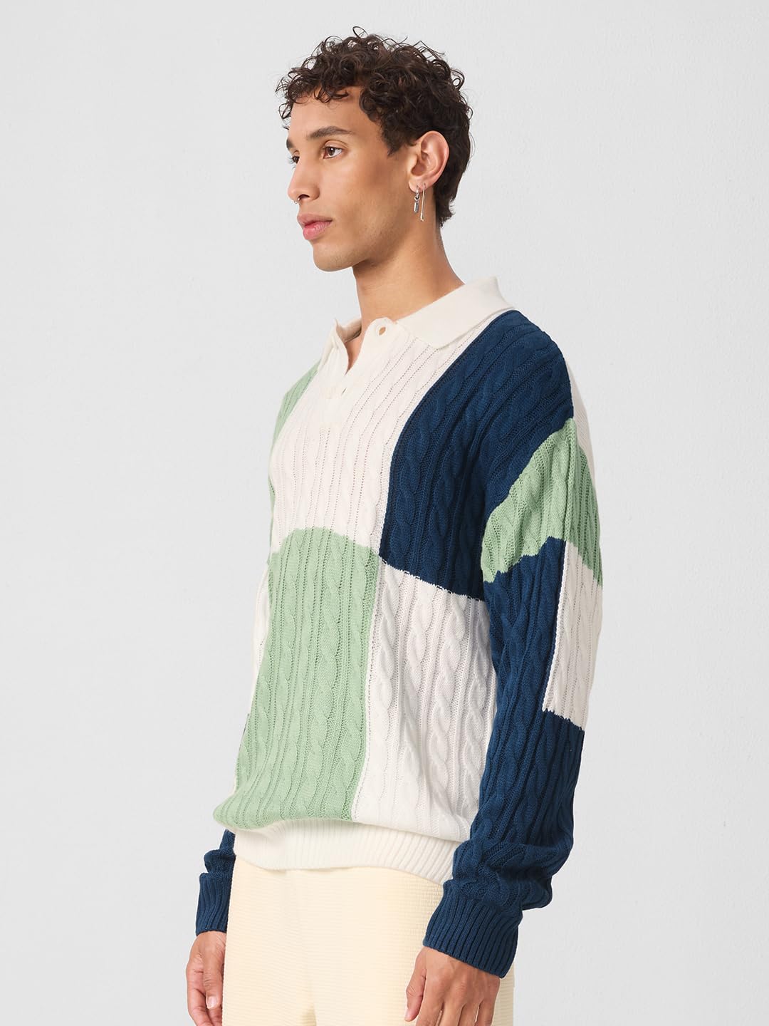 The Souled Store Colourblock Pullover : Atlantic Oversized Pullovers for Men and Boys