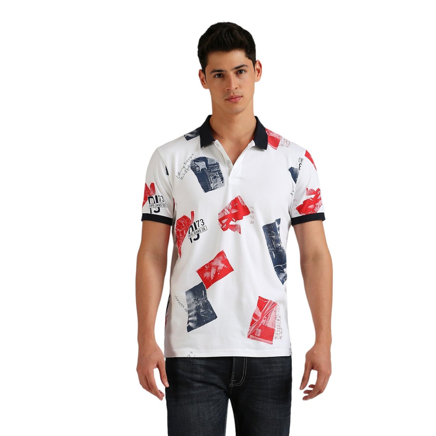Pepe Jeans MenS Regular Fit T-Shirt (Pm542184_White