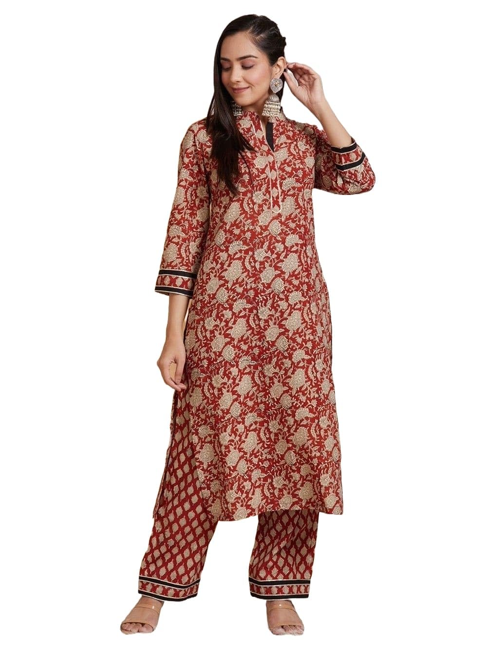 Lookmark Kurta Set: Fashion Fusion At Its Finest! Experience The Perfect Blend Of Fashion And Tradition With Our Printed Sets! M