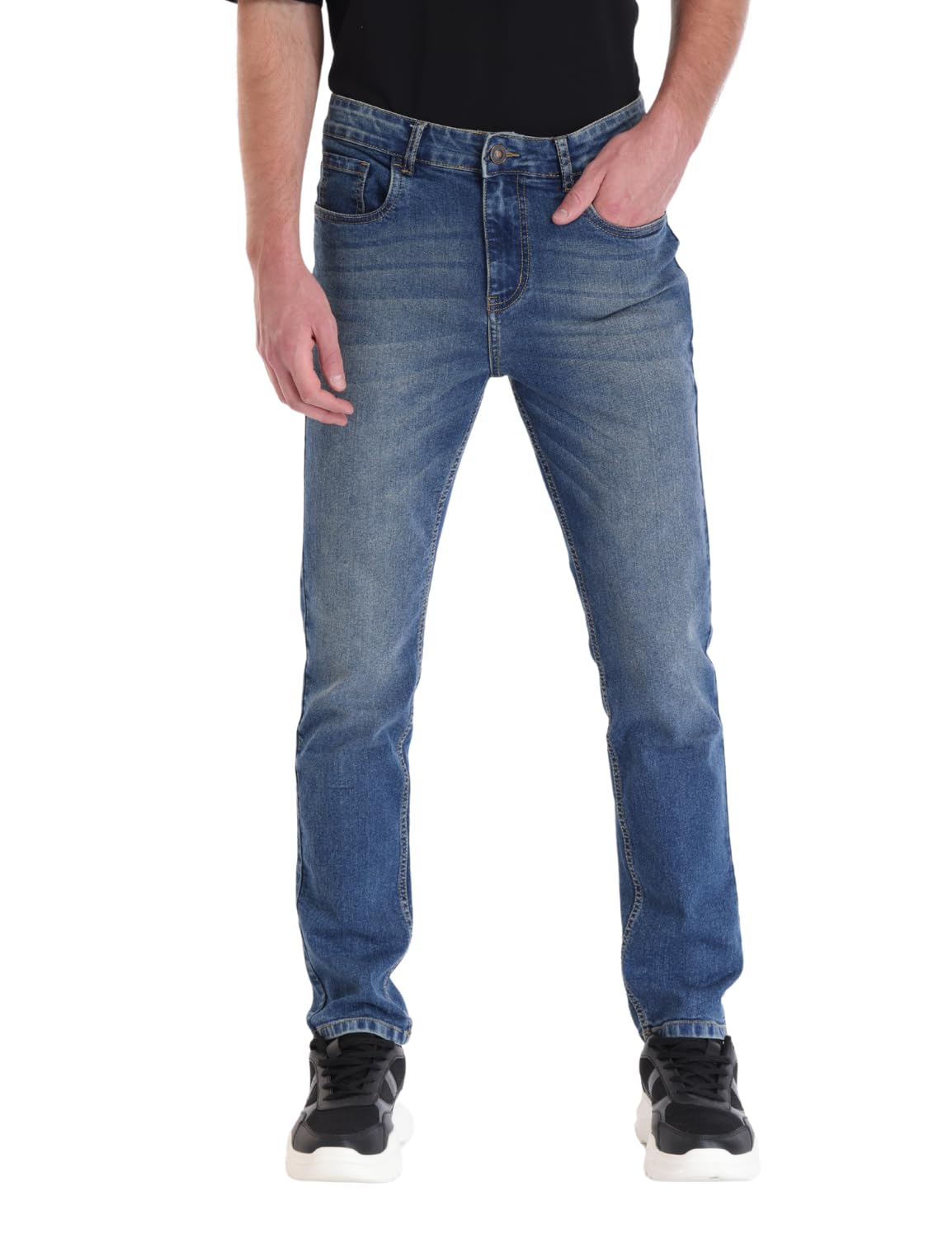 Inkd MenS Regular Jeans (Inkss23Mjn-002_Retro Blue