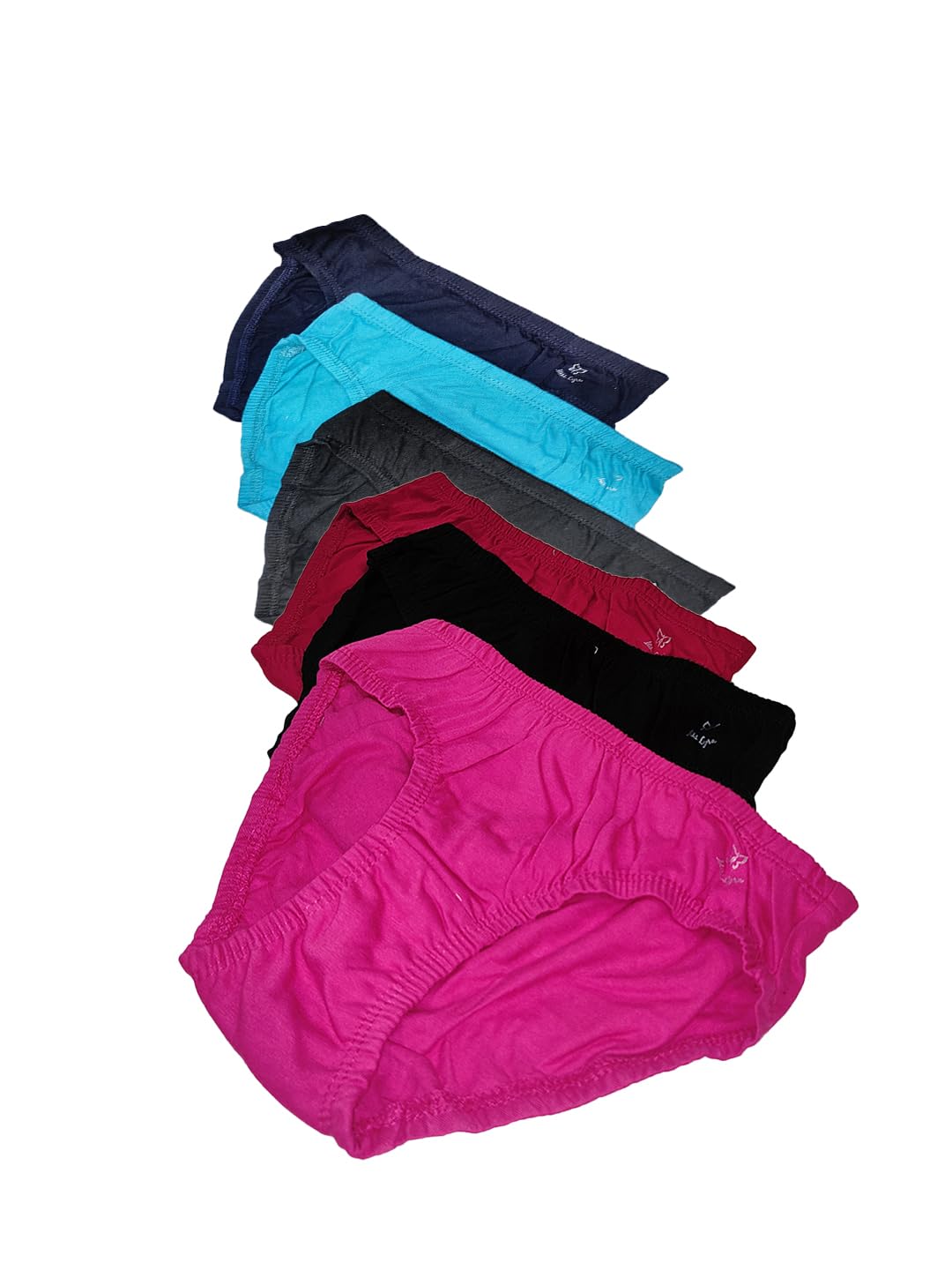Lyra Cotton Assorted Solid Coloured Kids/Girls Panty | Hipstar Pack Of 6