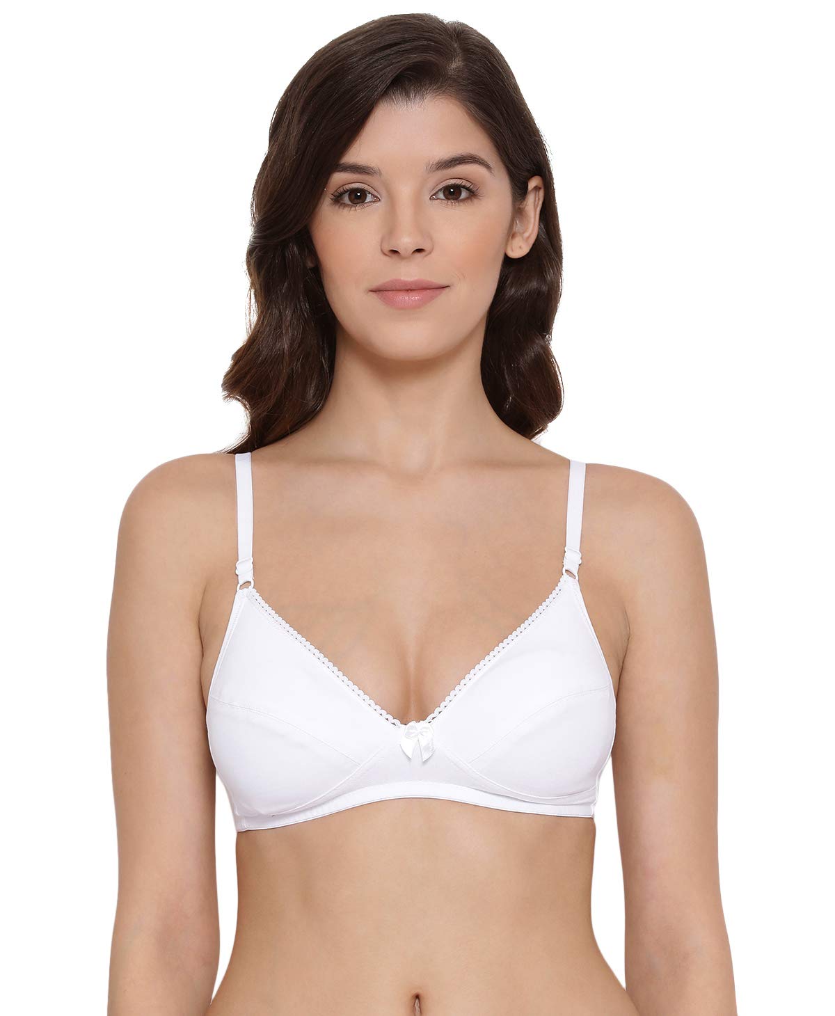Lyra Lux 501 Plunge Underwired Everyday Bra (White)
