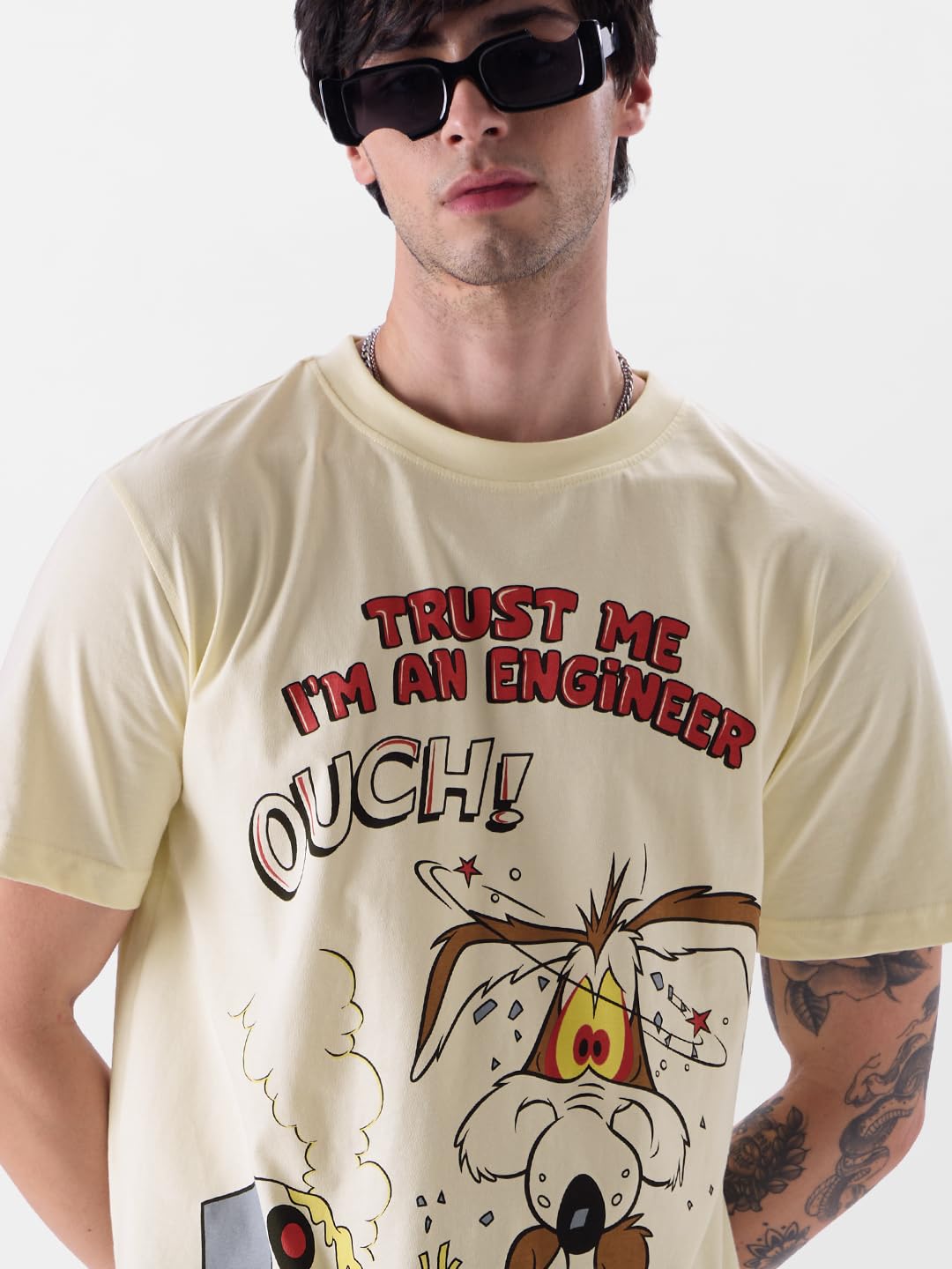 The Souled Store Official Looney Tunes: The Coyote Men T-Shirts