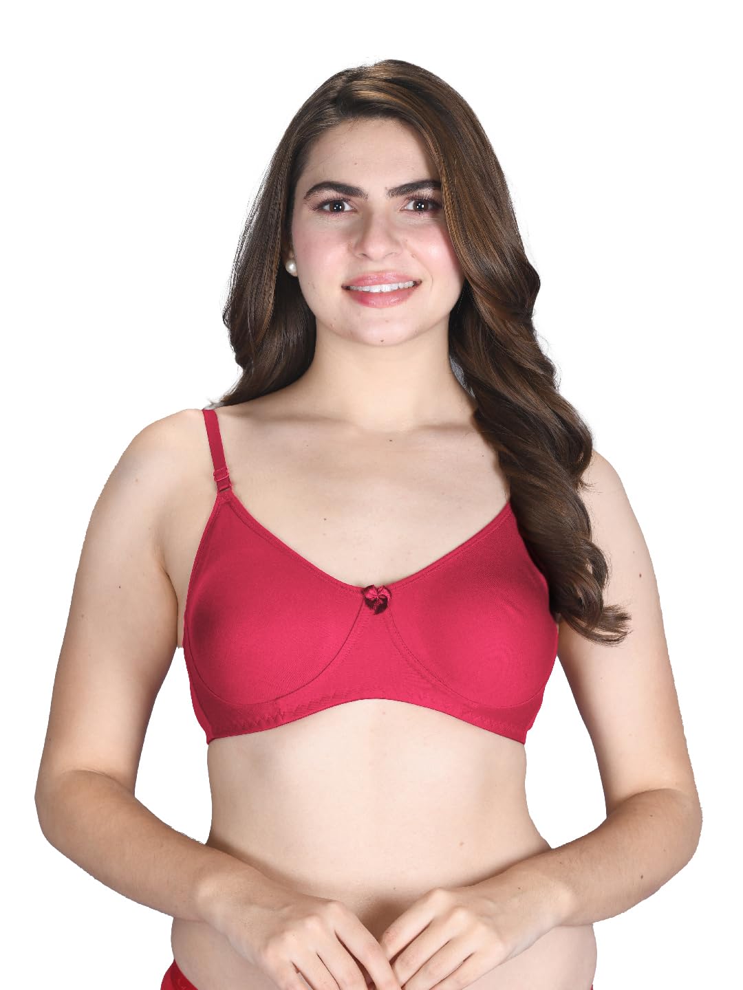 Lux Venus Comfortable Tees Bra With Adjustable Strap Fuschia