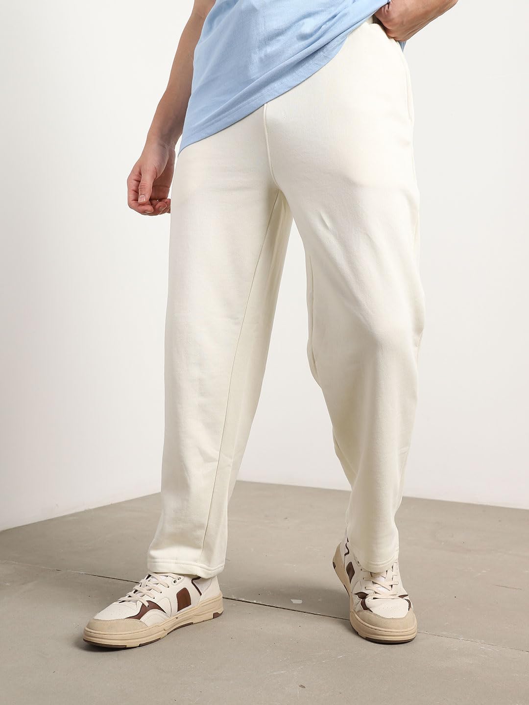 Nobero MenS Straight Sweatpants (1M-Bwjg-R0174-Nb_Arctic Wolf
