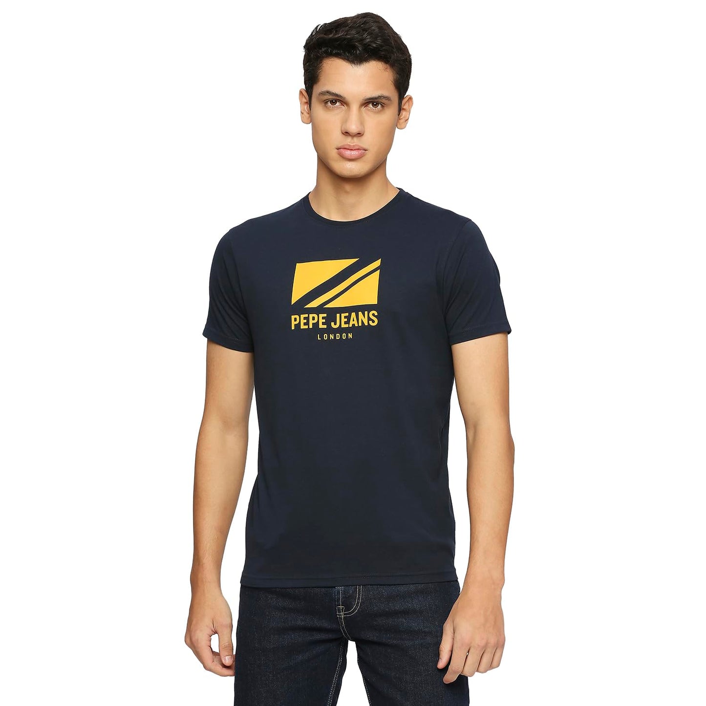 Pepe Jeans MenS Slim Fit T-Shirt (Pm509198_Navy Blue