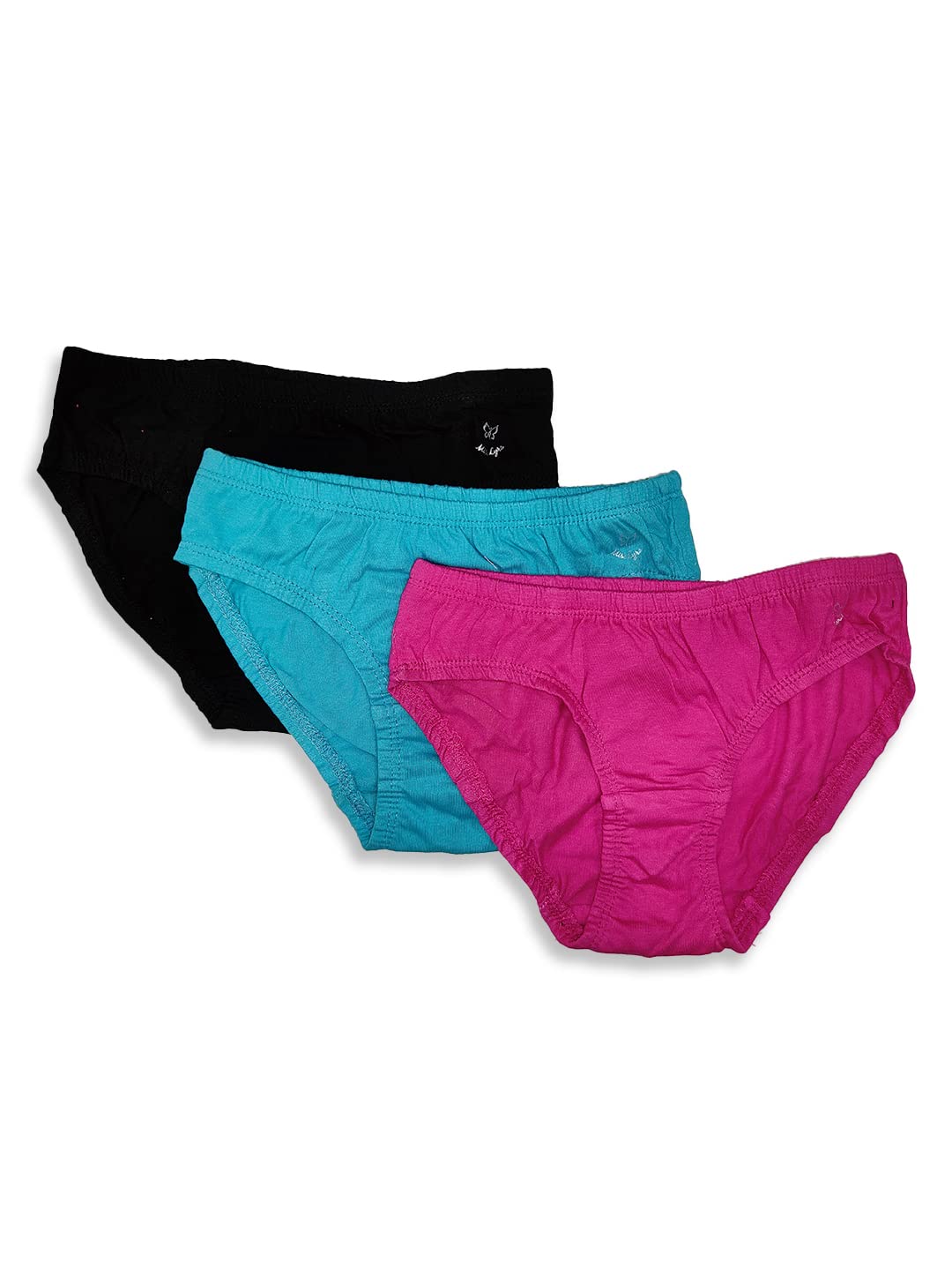Lyra Cotton Assorted Solid Coloured Kids/Girls Panty | Hipstar Pack Of 3