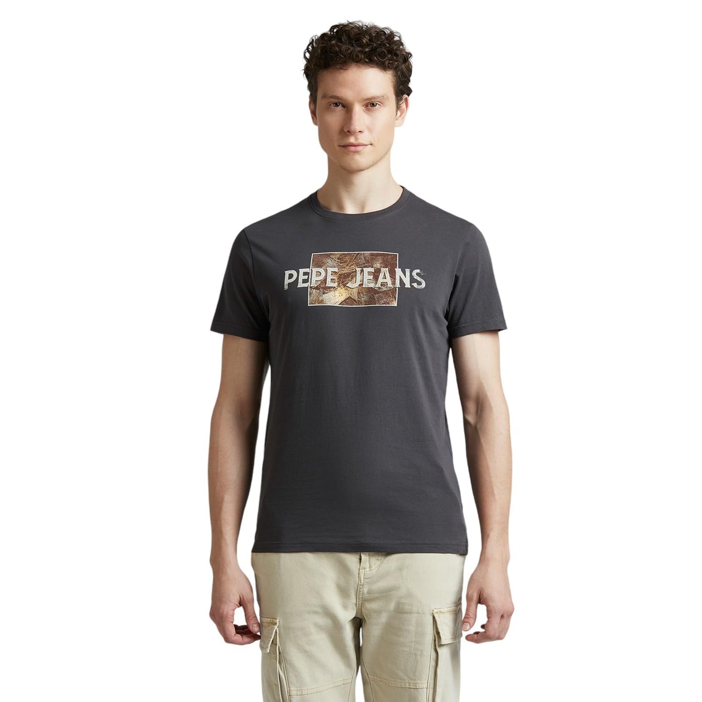 Pepe Jeans Men'S Slim Fit T-Shirt (Pm509836_Thunder Grey