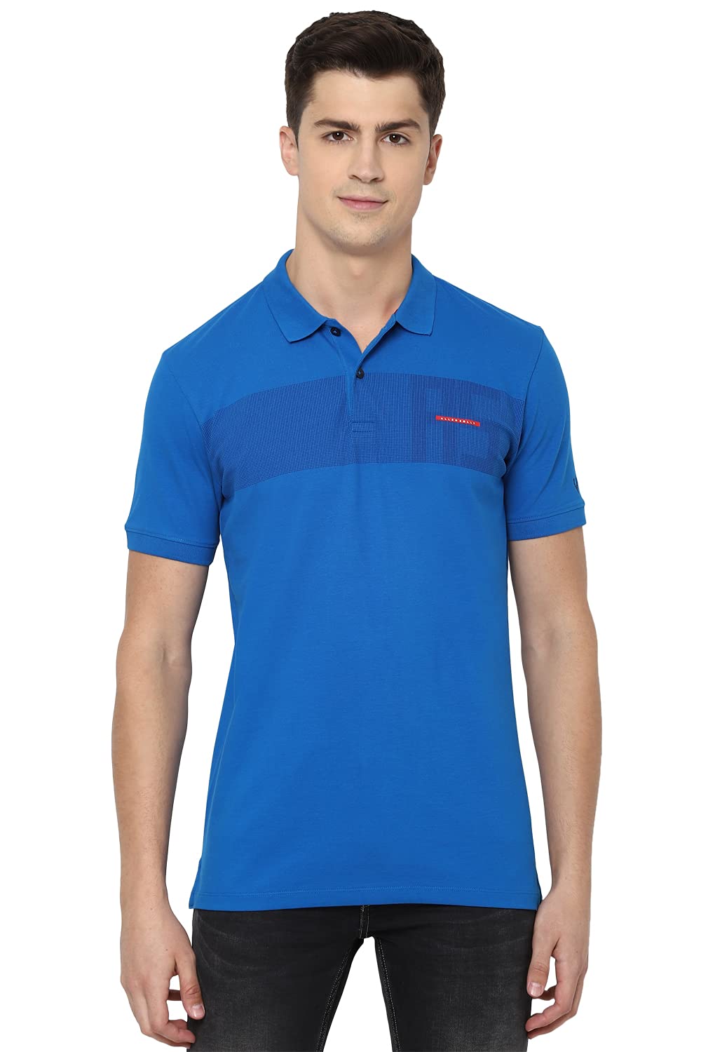 Allen Solly Men Printed Graphic Polo Neck Polo Shirt