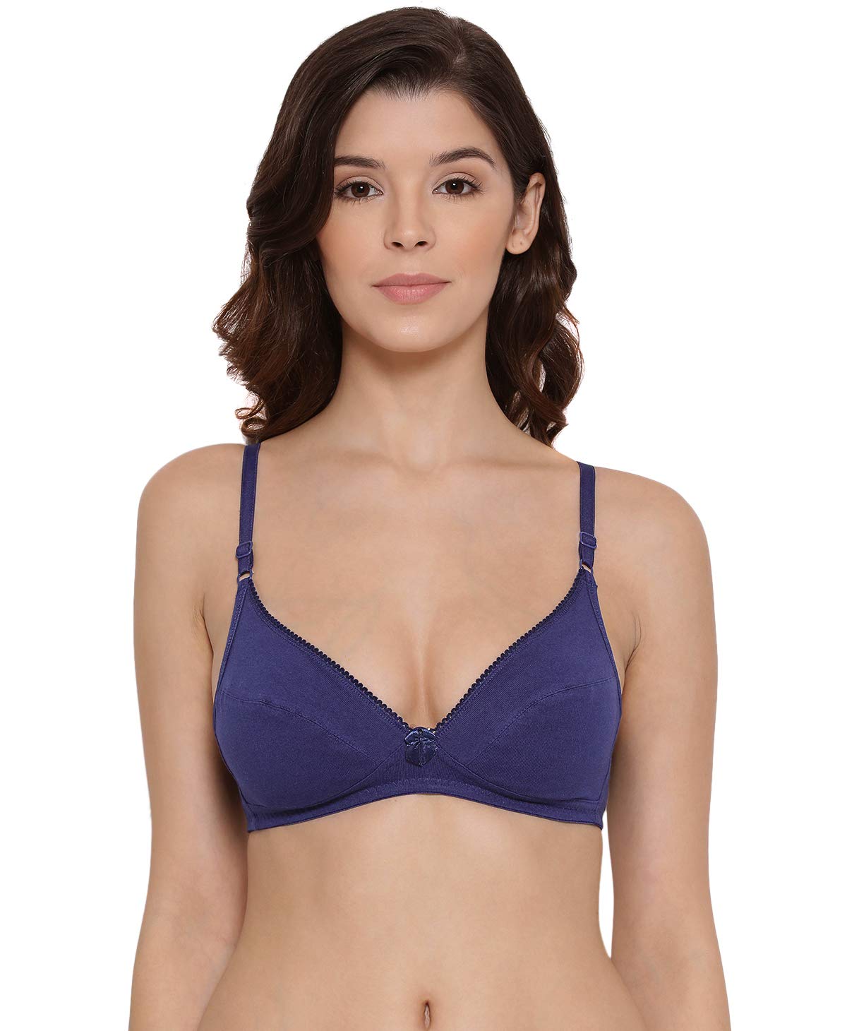 Lyra WomenS Cotton Non Padded Wire Free Seamless Bra Royalblue