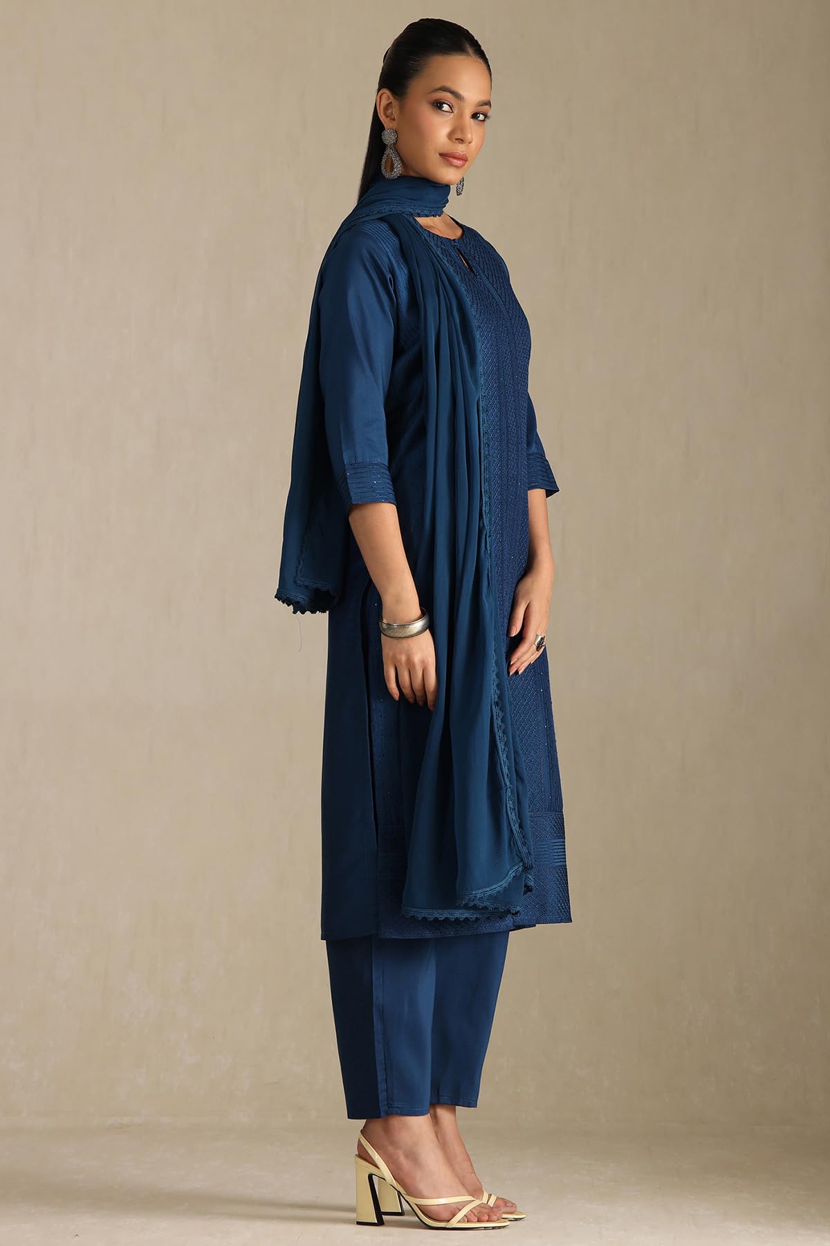 Soch WomenS Art Silk Chudidar Set (Ews5Cd21988_Blue