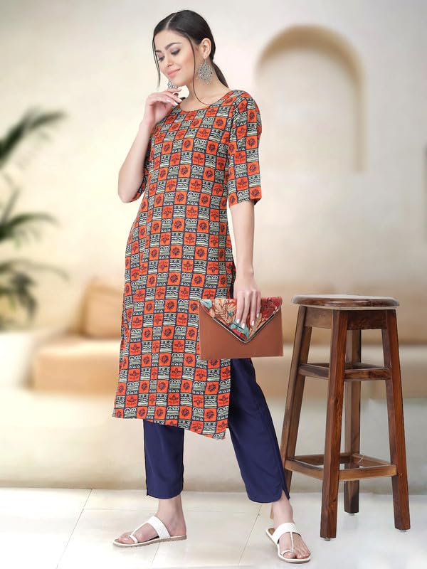 Pinkmint Kurta Set For Women Ll Printed Kurti & Pant Set Ll Regular Kurta Set Ll (Pack Of 2)
