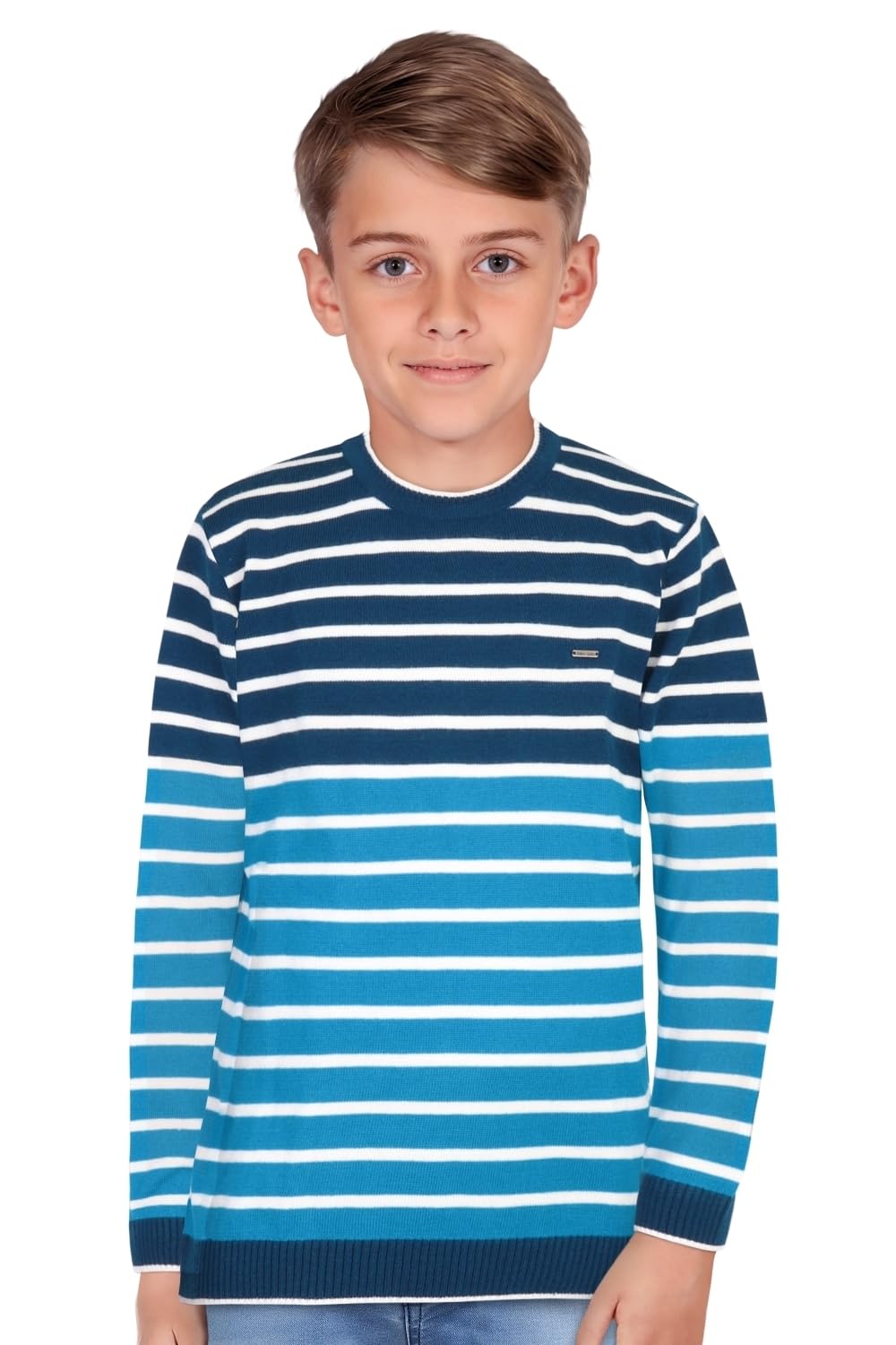 Allen Solly Boys Striped Casual Cotton Pullover