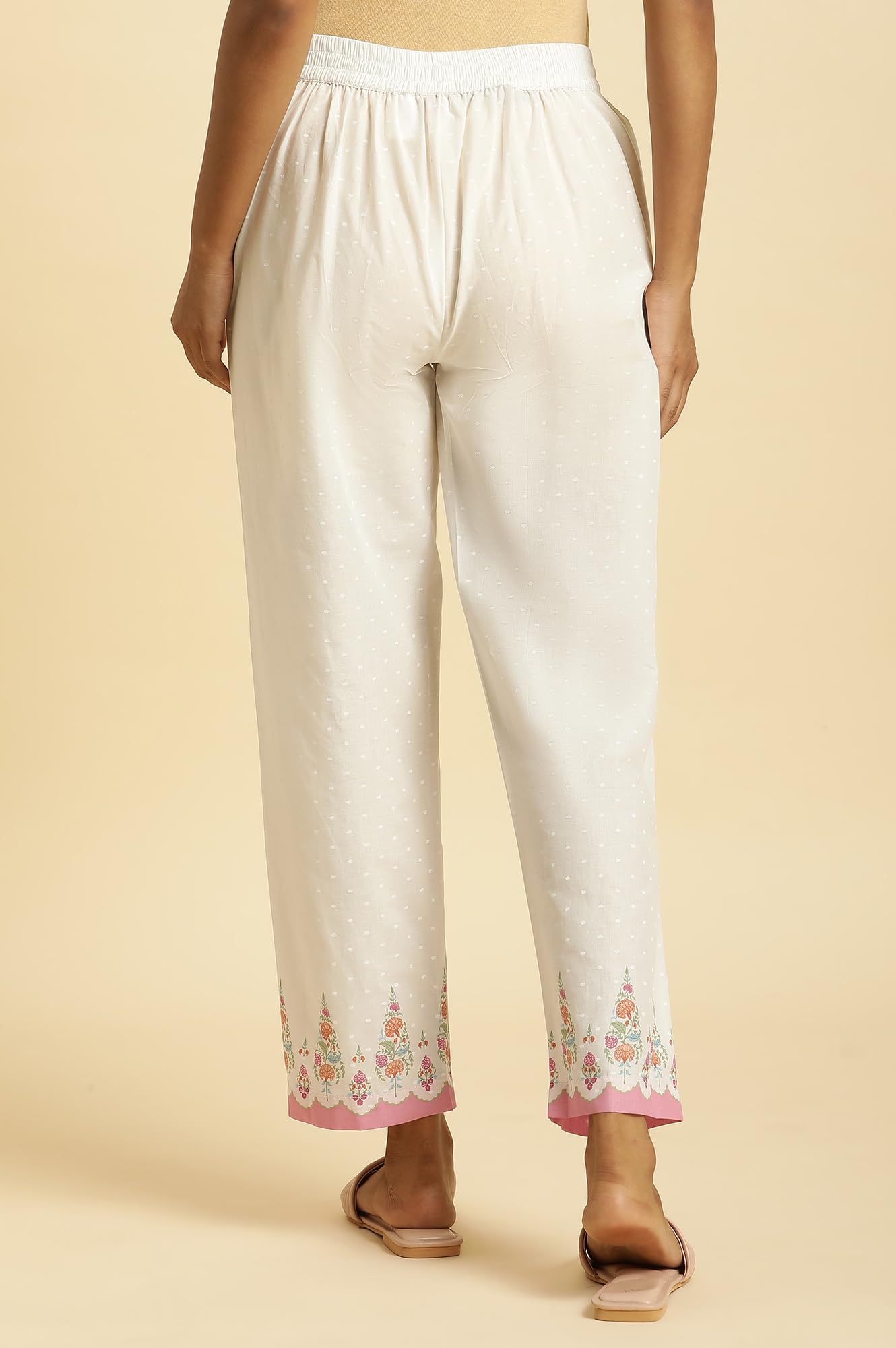 W Pure Cotton Straight Pants for Women | Pure Cotton Straight Pants for Women | Trousers for Women | W for Woman