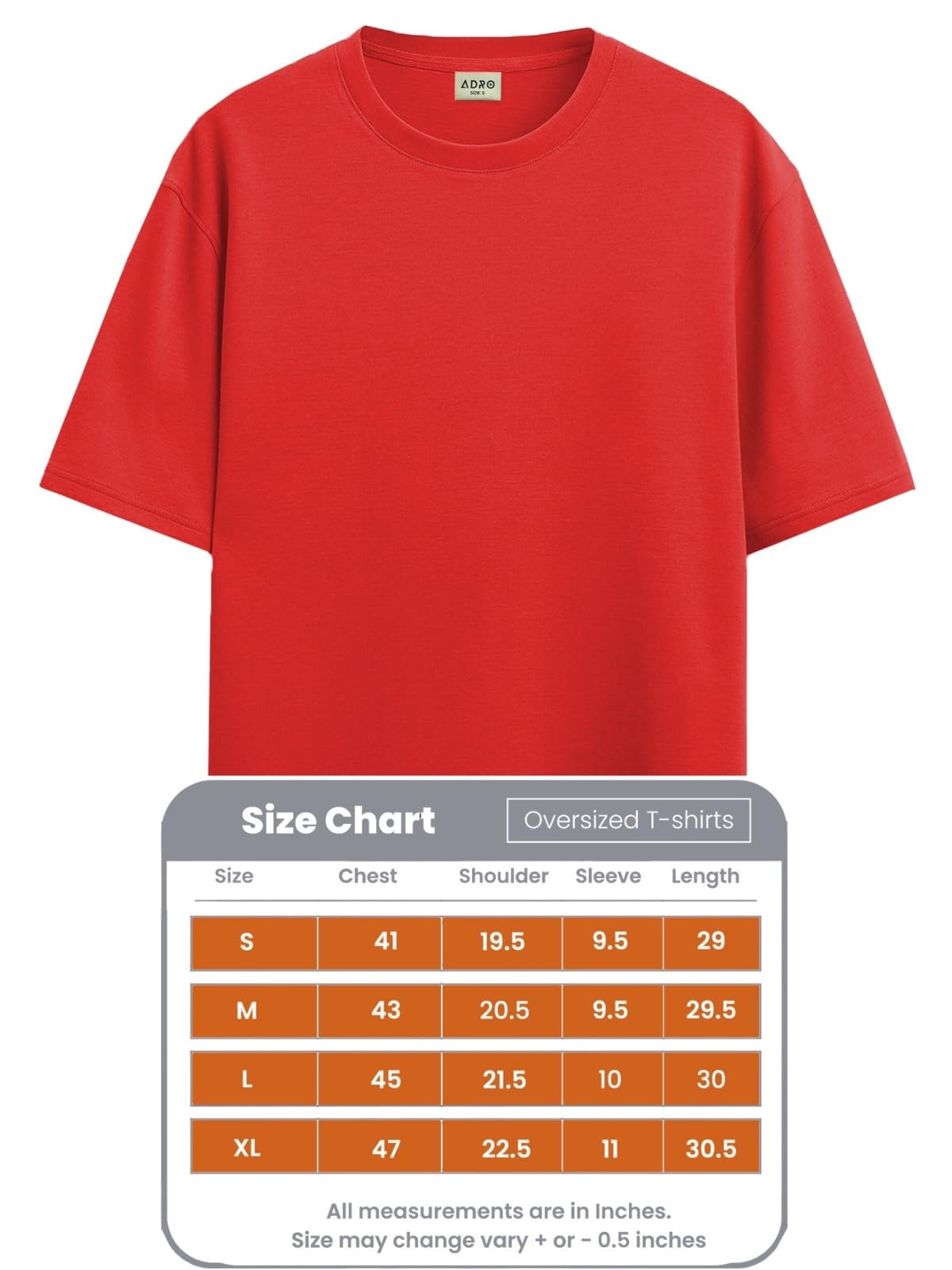 ADRO Oversize T Shirt for Men | Drop Shoulder Cotton T Shirt | Anime Oversize T-Shirt | Luffy T Shirt Gear 5| Trendy Front and B