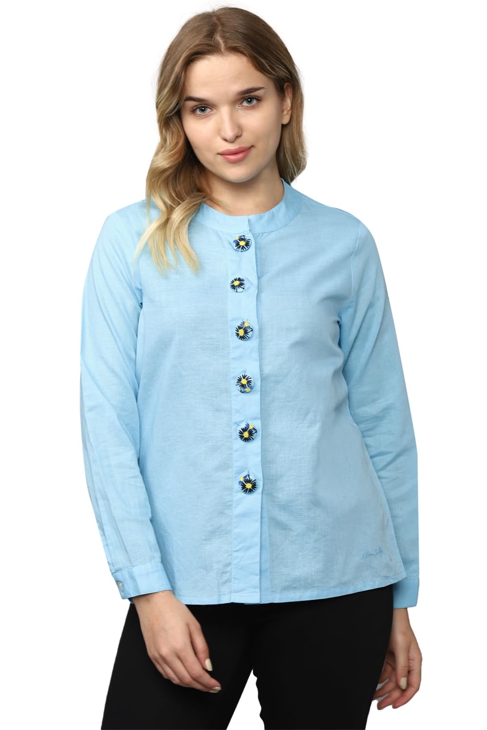 Allen Solly Women Regular Fit Solid Casual Cotton Linen Shrug