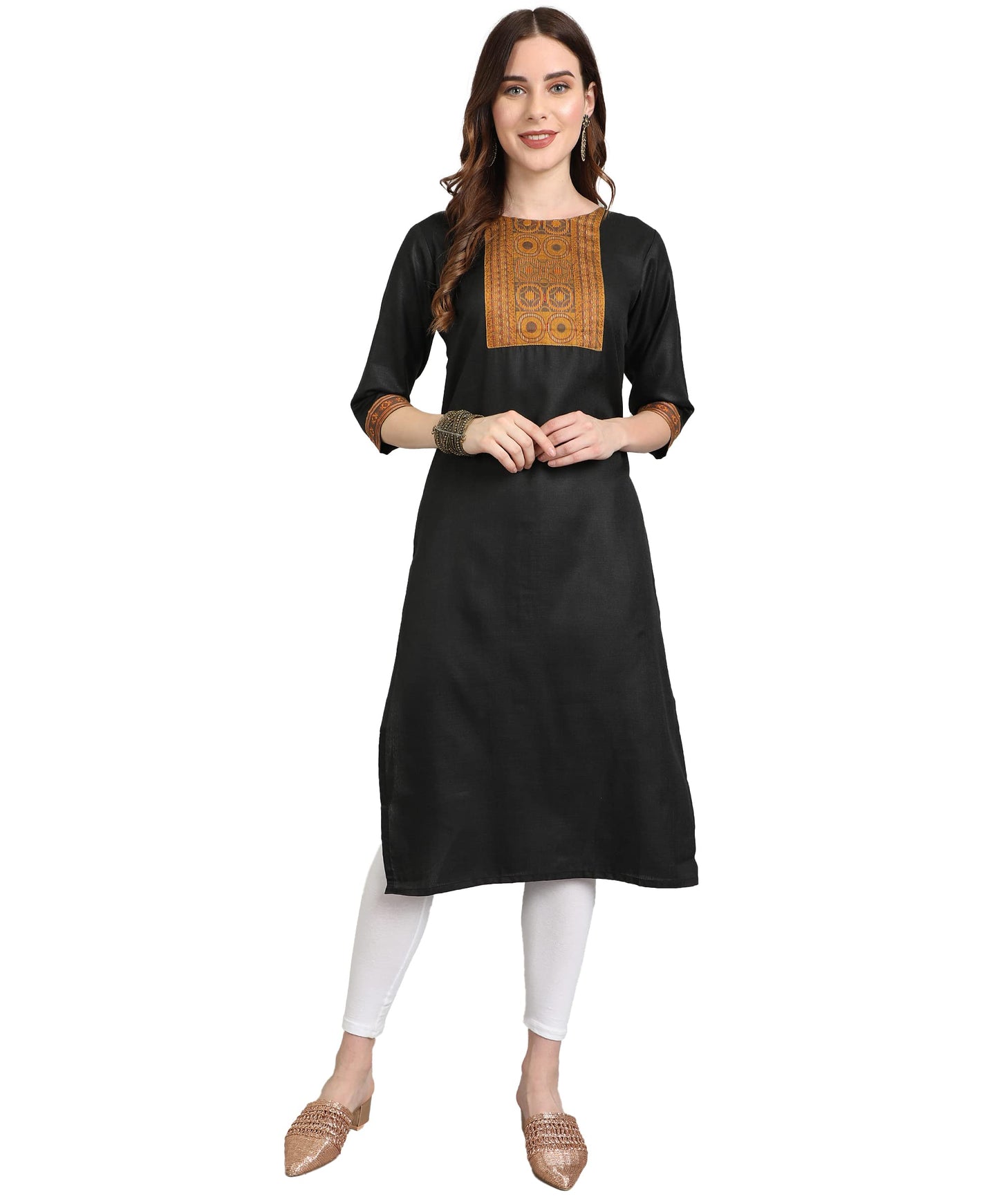 LookMark Women Polyester Regular Kurti