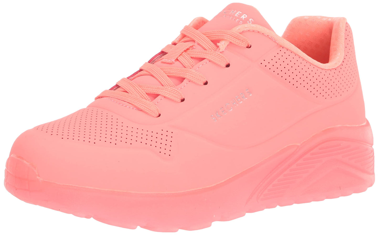 Skechers Girls Uno Ice Vegan Air-Cooled Memory Foam Cushioned Comfort Insole Sneakers