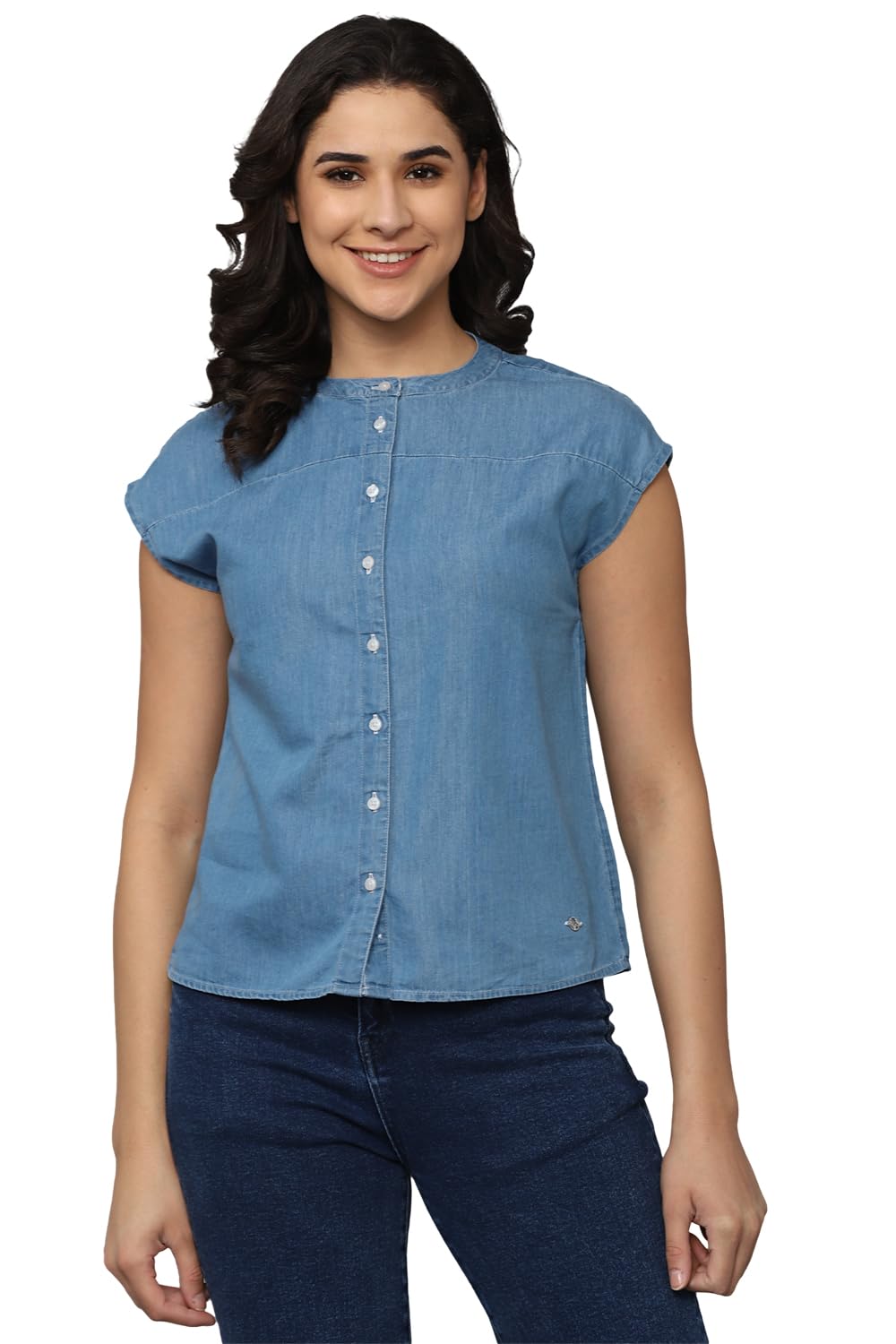 Allen Solly Women Regular Fit Printed Cotton T-Shirt