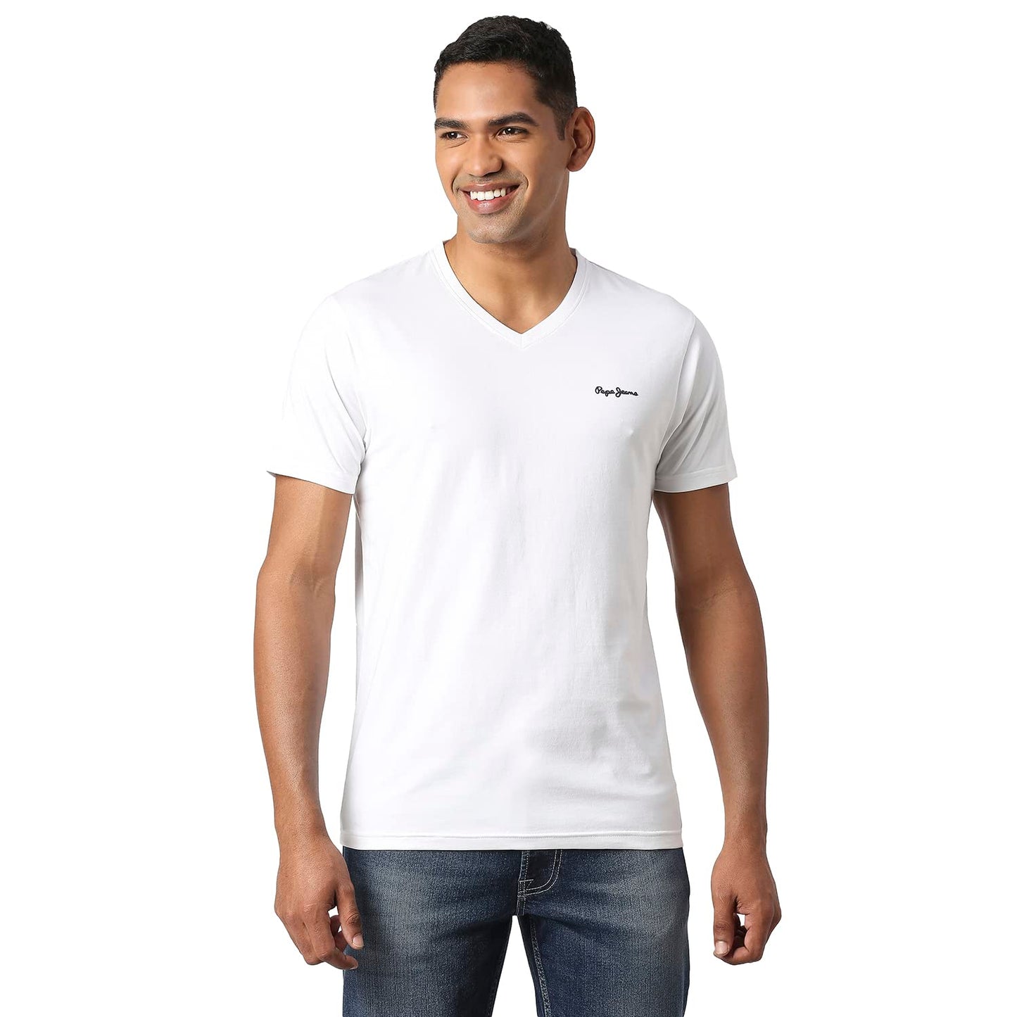 Pepe Jeans MenS Slim Fit T-Shirt (Pm5089368003Xl_White