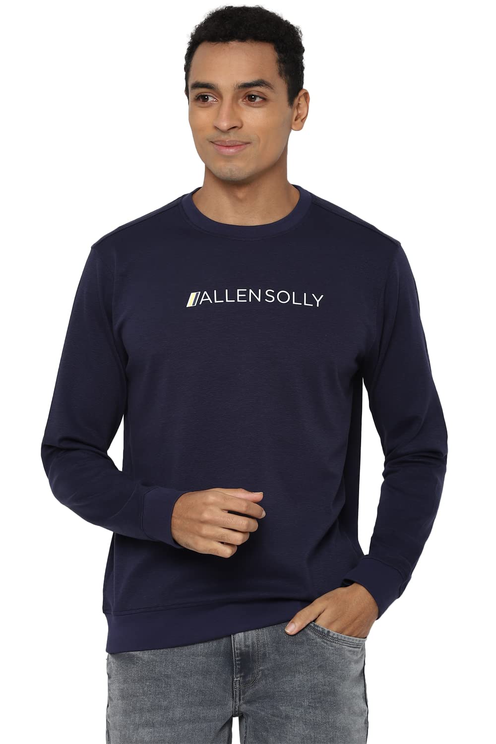 Allen Solly Men Printed Cotton Crew Neck T-Shirt