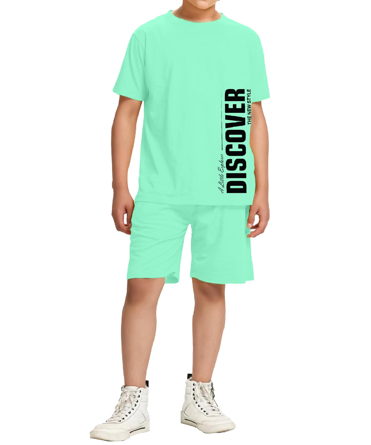 Kyda Kids BoyS 100% Pure Cotton Premium Printed Tshirt And Shorts Set For Summer