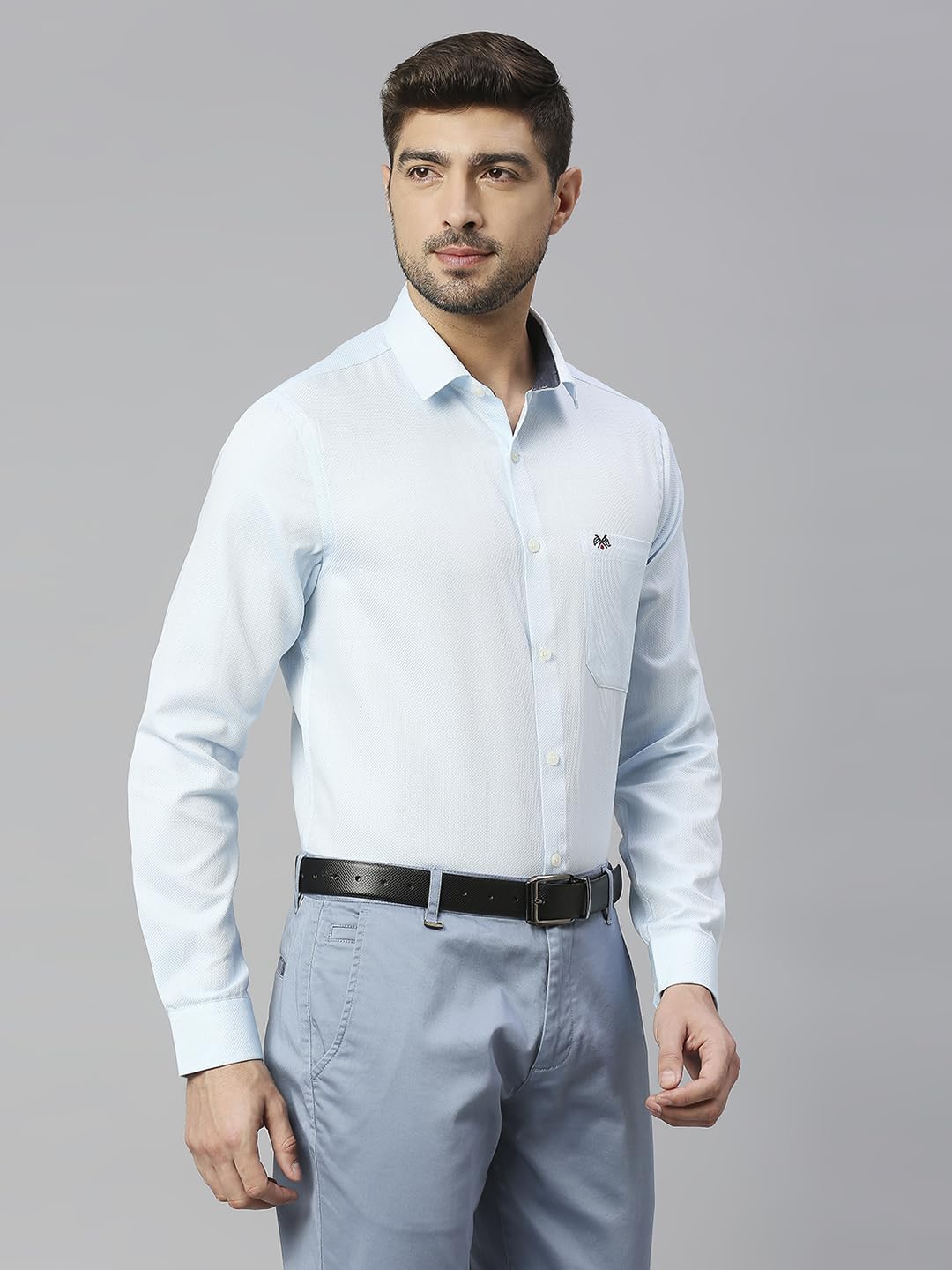 Thomas Scott 100% Cotton Slim Fit Solid Formal Shirts for Mens