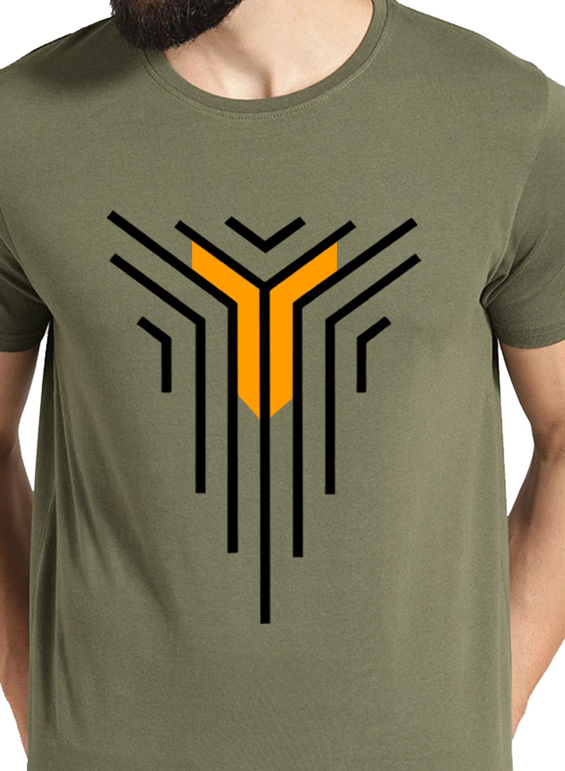 ADRO Graphic Design Mens Cotton Printed T-Shirts (R22-M-LNL)