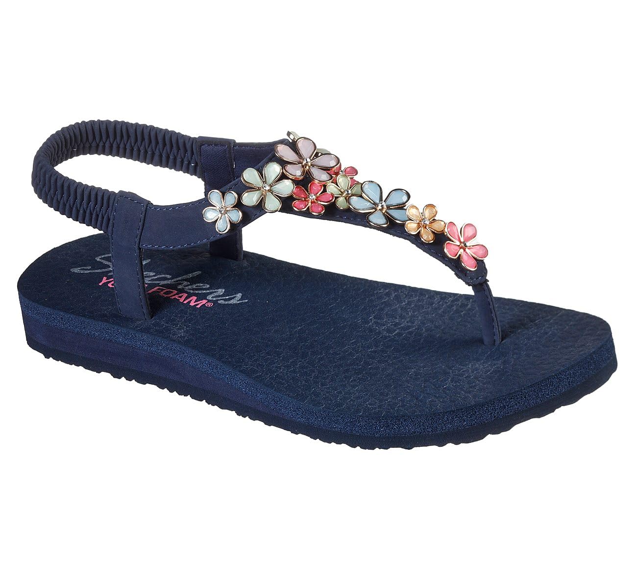 Skechers Women Meditation Glass Daisy & Outdoor Sandals & Floaters