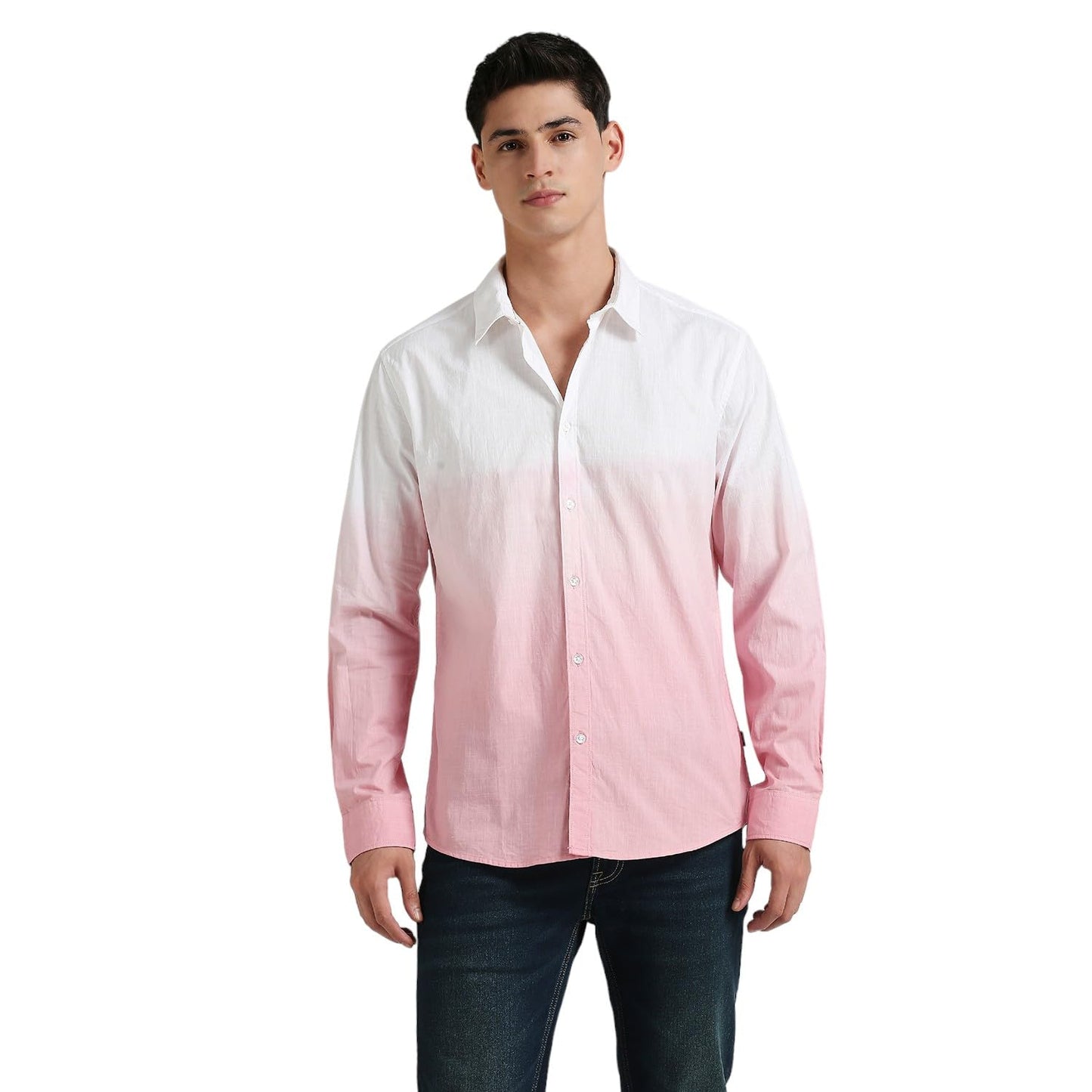 Paddy Sr Solid Dip Dyed Slub Shirt