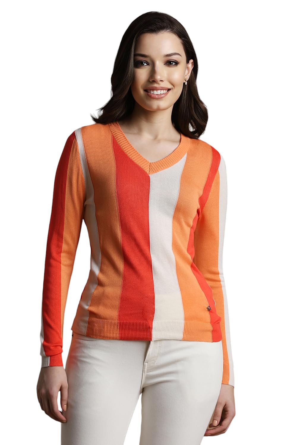Allen Solly Women Casual V Neck Top