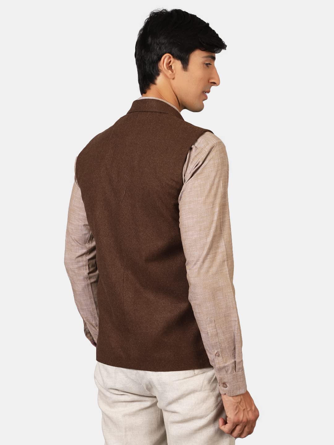 Wintage Men'S Tweed Wool Modi Nehru Jacket