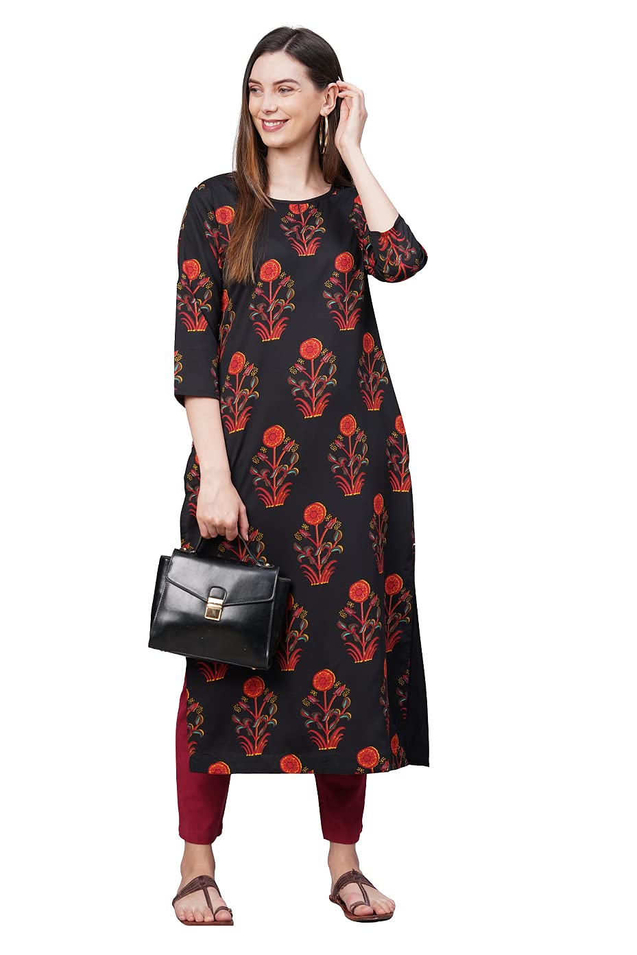 ANNI DESIGNER Crepe Women's Casual Kurta