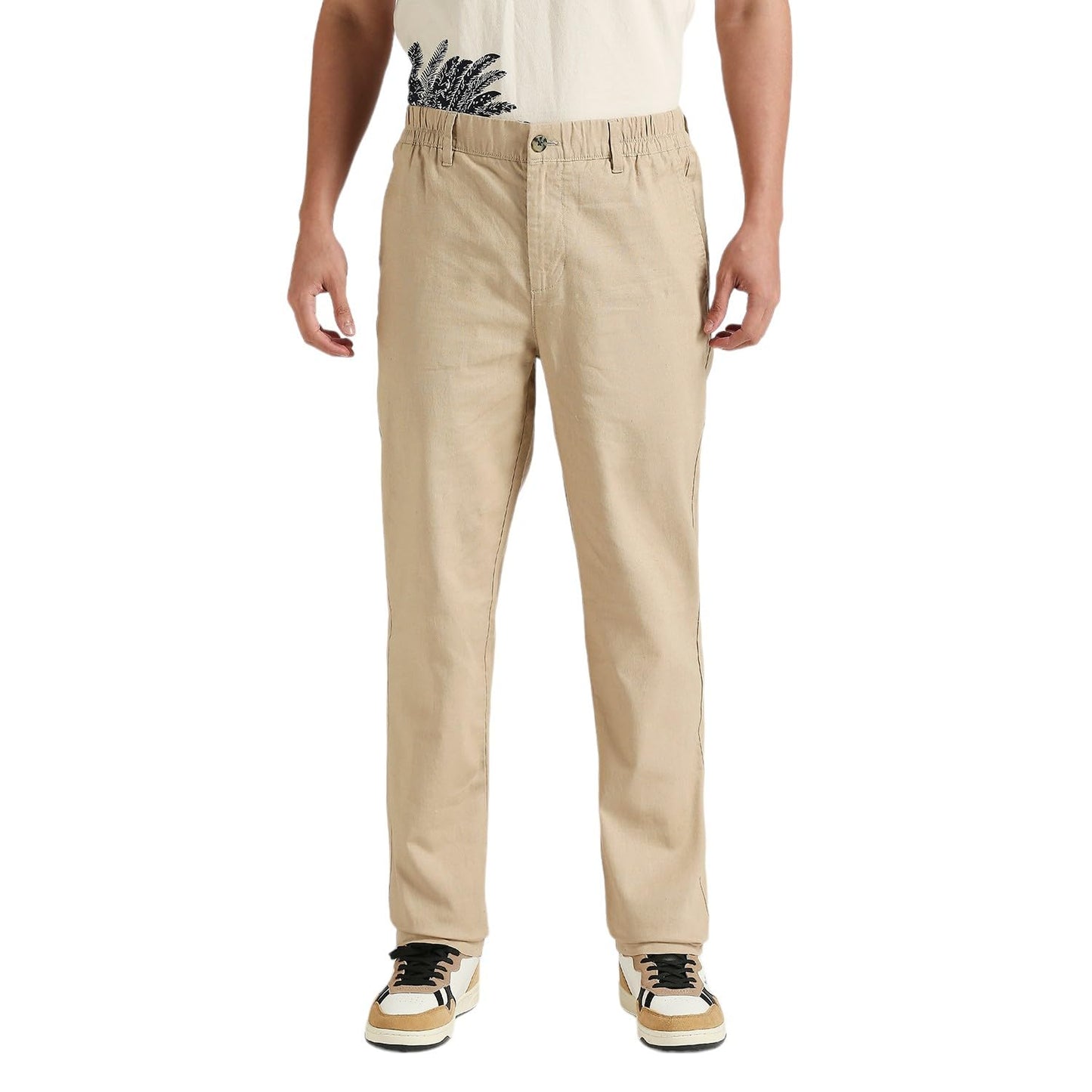 Pepe Jeans MenS Mid Rise Straight Fit Pants