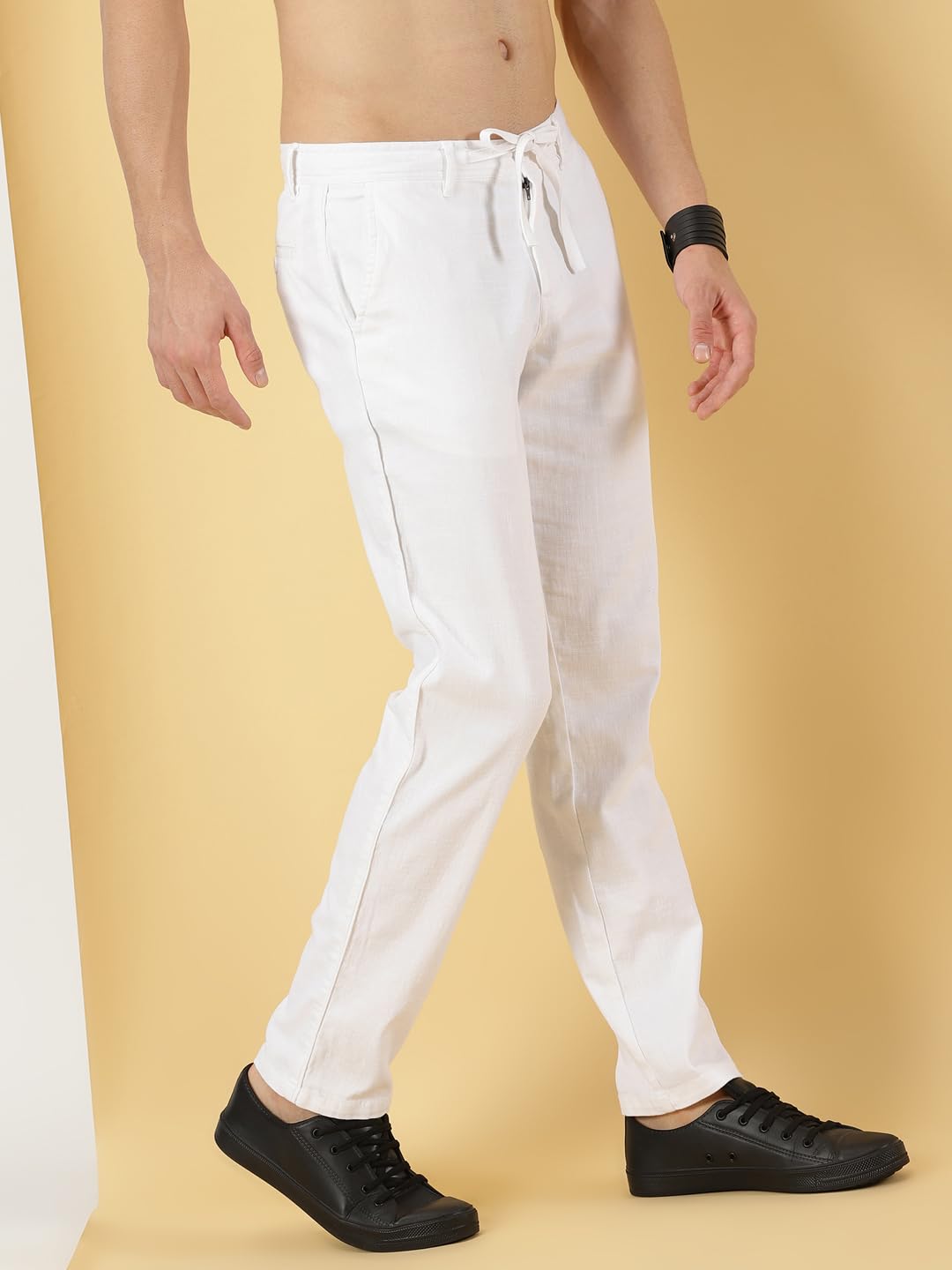 Thomas Scott Mens Regular Casual Pants (TSB018_White