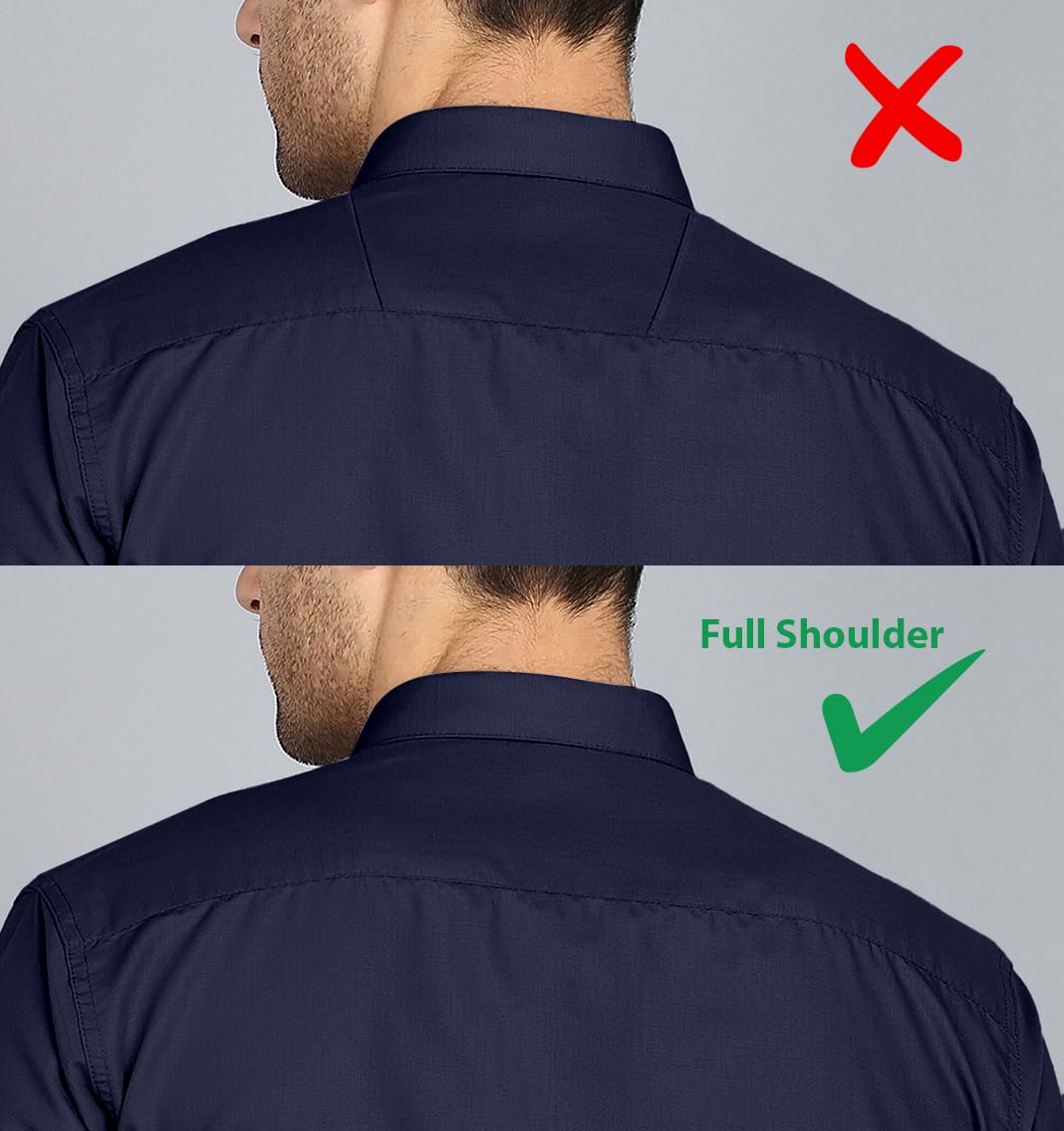 Mildin MenS Regular Cotton Blend Dark Blue Slim Fit Solid Button Down Spread Collar Full Sleeve Curved Hemline Formal Shirt Wit