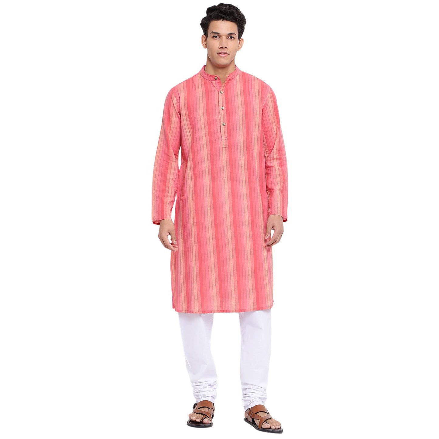 Fabindia Men Comfort Fit Long Kurta Cotton_Xxl