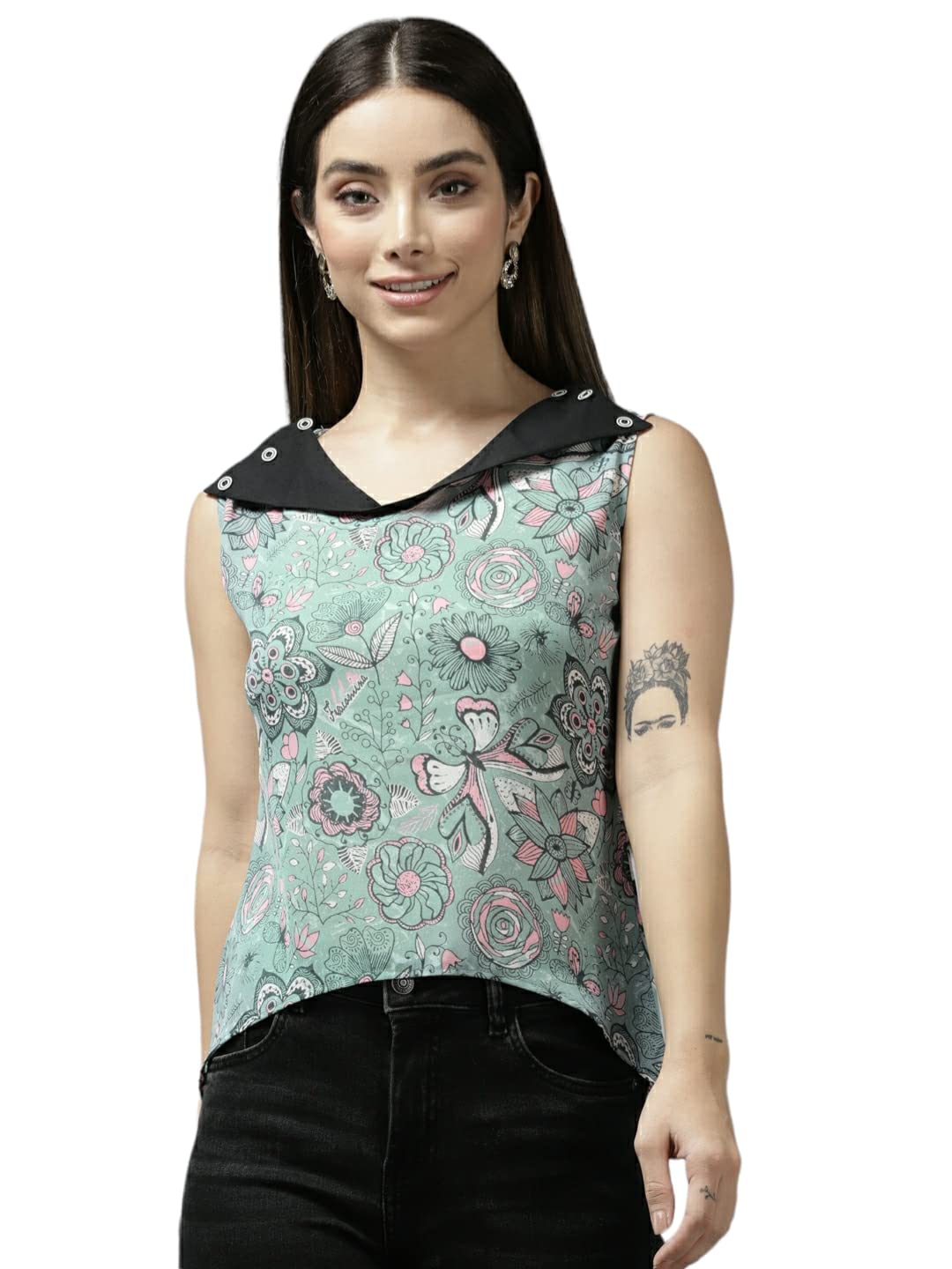Aarika WomenS Regular Fit Shirt (Tp-W-M-12407_Multi S)