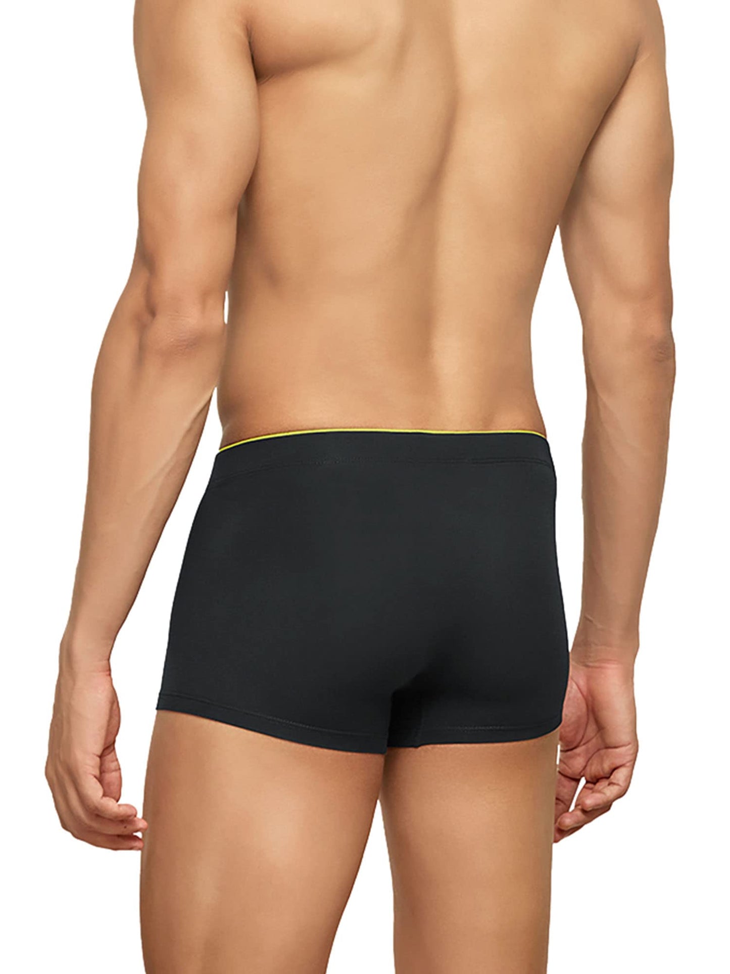 XYXX Mens Underwear Uno IntelliSoft Antimicrobial Micro Modal Trunk Pack of 5 (Dress Blue ; Coral Grey ; Black ; Heather Grey ;