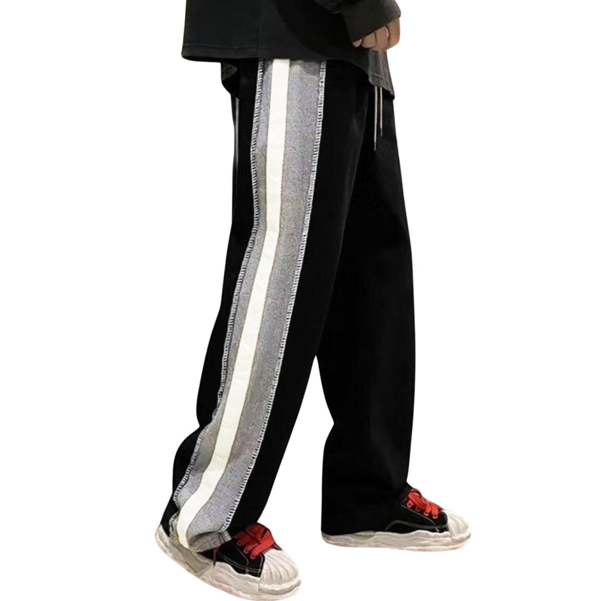 Nobero MenS Straight Sweatpants (1M-Bwjg-R0124_Black