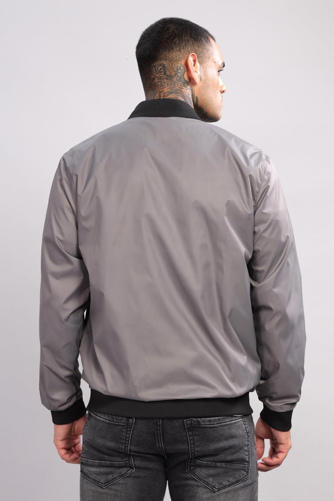 ADRO Mens Military Coat (JK24-PLN-GR_Grey