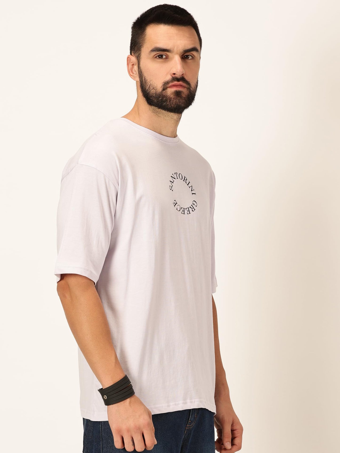 Thomas Scott Mens Oversized Fit T-Shirt (TSKOversized_Lavender Greece