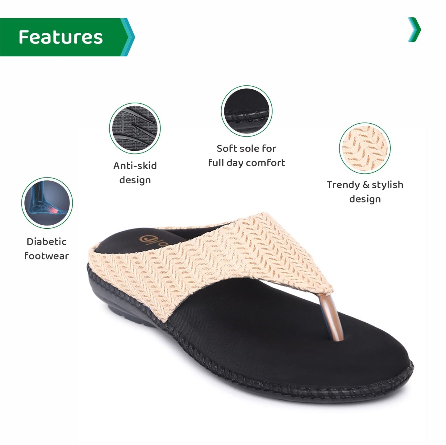 Ortho Joy Extra-Soft Doctor Slippers For Women || Fancy Slippers For Women