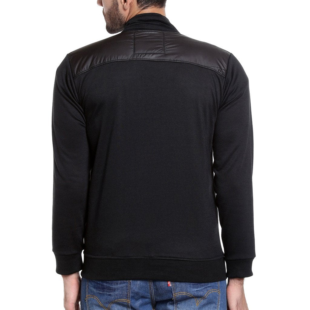 Campus Sutra Mens Electric Blue Quilted Puffer Regular Fit Bomber Jacket for Winter Wear | Hooded Collar | Full Sleeve | Zipper