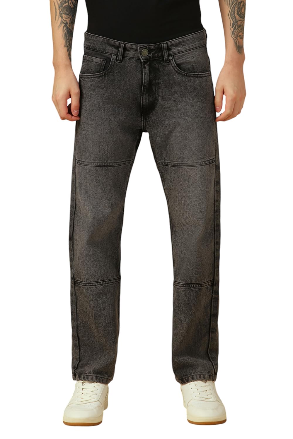 Dennis Lingo Men Grey Denim Relaxed fit Mid Rise Denim Jeans