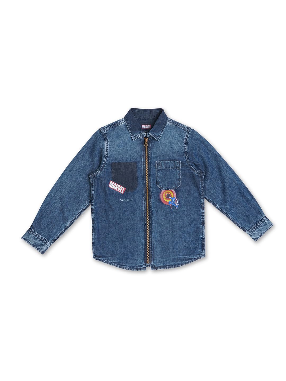 Pepe Jeans BoyS Regular Fit Shirt (Pb302437G22_Mid Wash