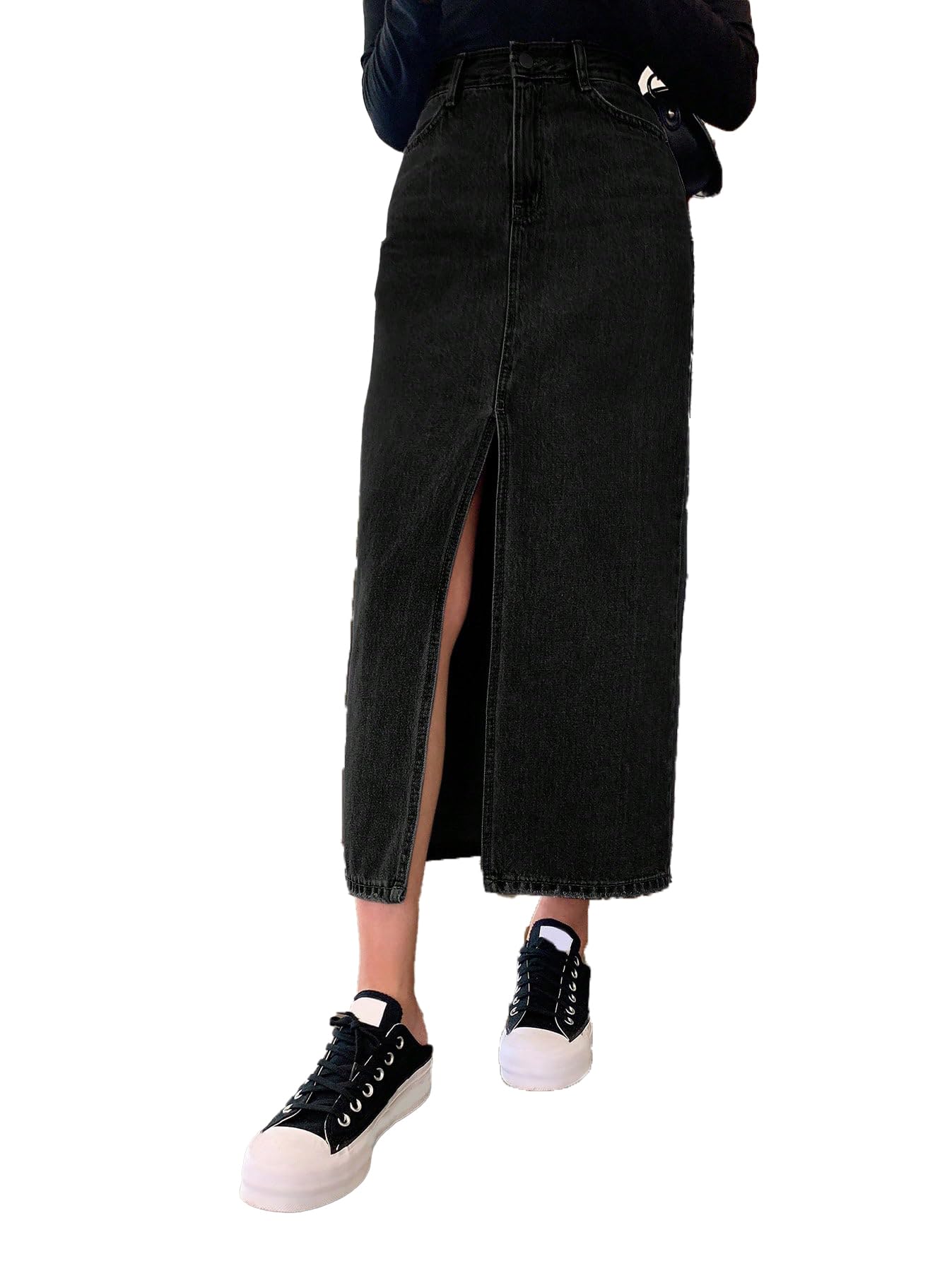 KOTTY Womens Solid Western Looks Skirt